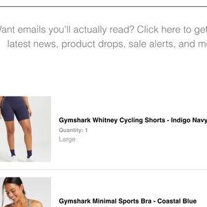 Gymshark Whitney Cycling Shorts